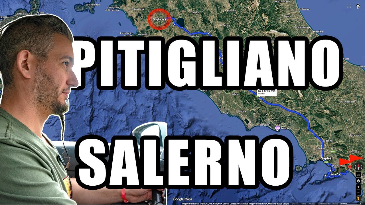 From heavy RAIN to a SUNNY coastline 🌦️ Pitigliano – Amalfi – Salerno Road Trip 🚙
