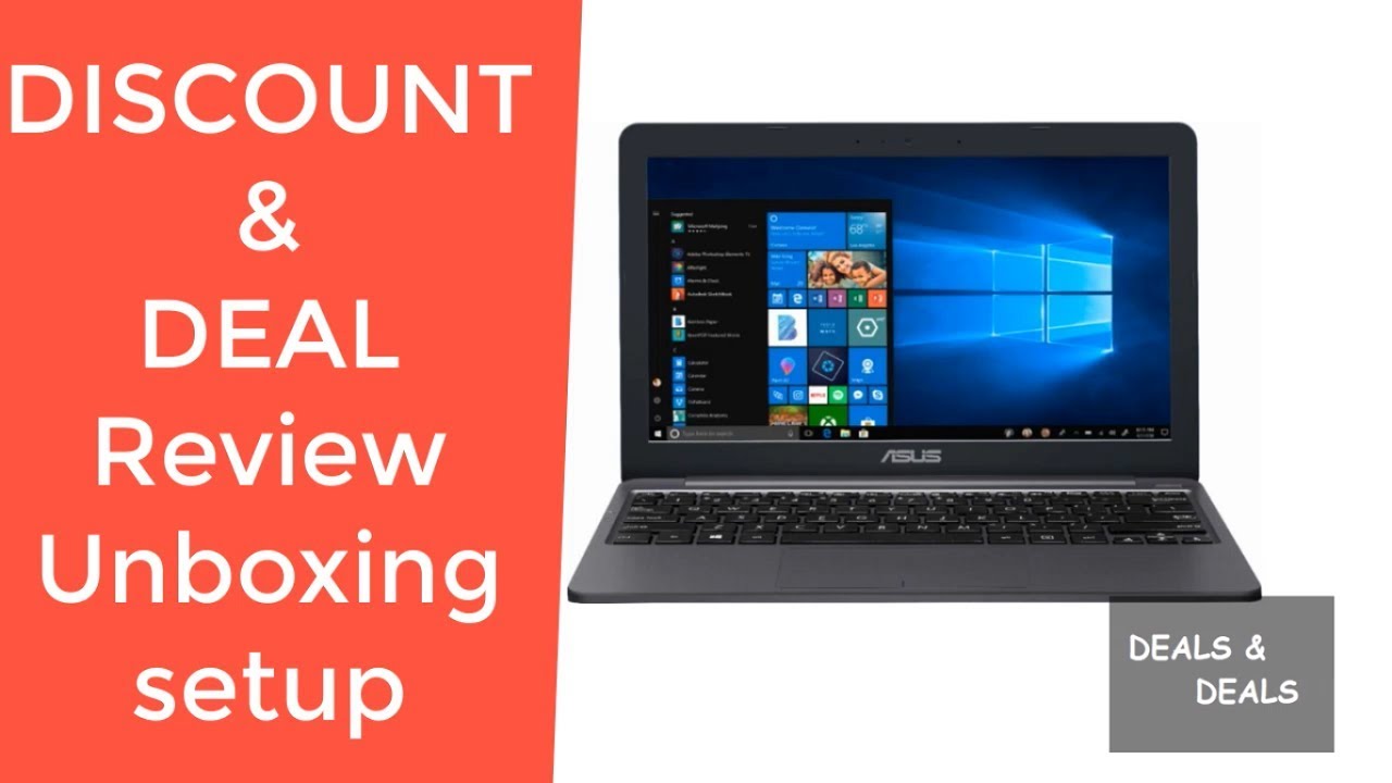 Asus Vivobook E203MA REVIEW DEAL DISCOUNT SALE UNBOXING SETUP