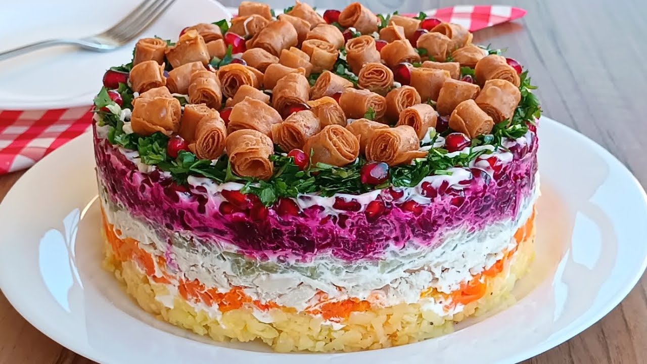 Bayram Süfrəsi Üçün Möhtəşəm Salat Resepti