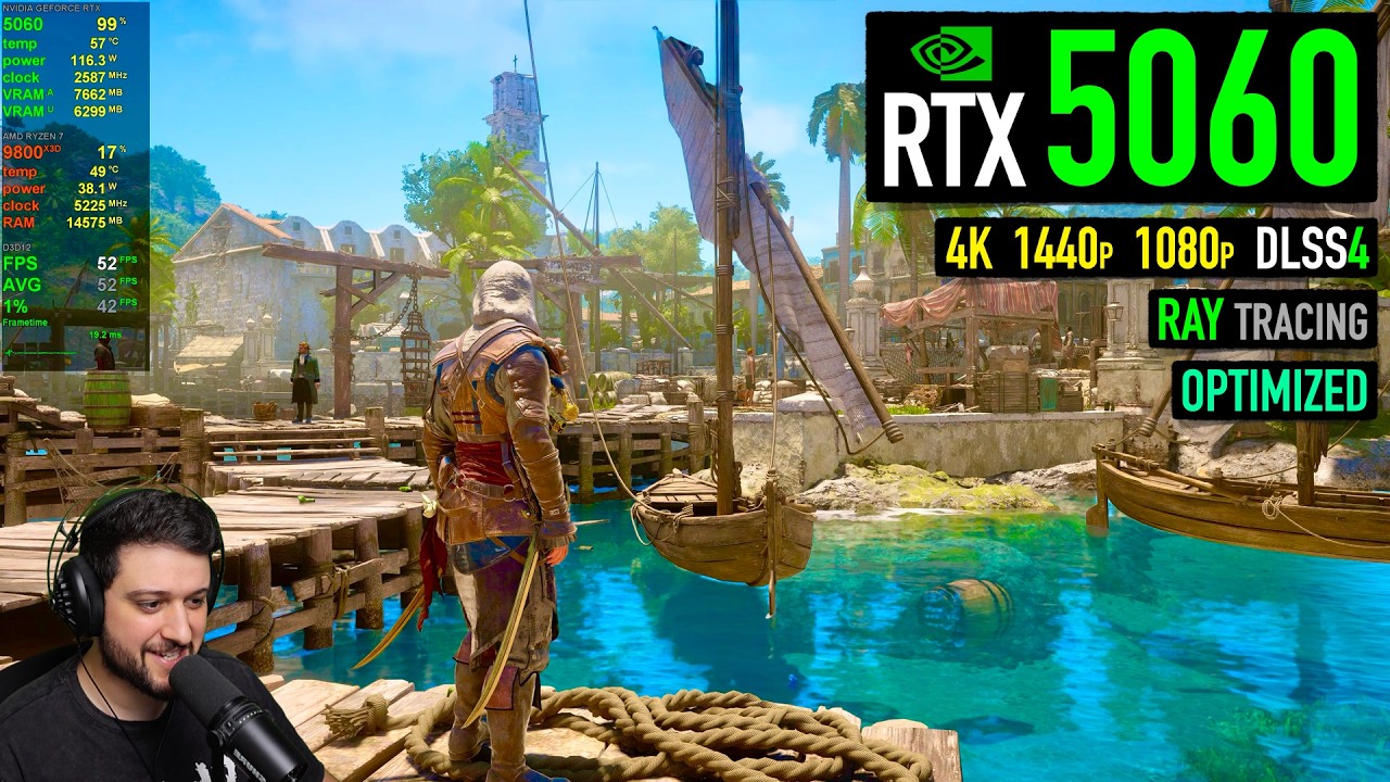 RTX 5060 &mdash; Assassin's Creed Black Flag Resynced &mdash; Оптимальные настройки!