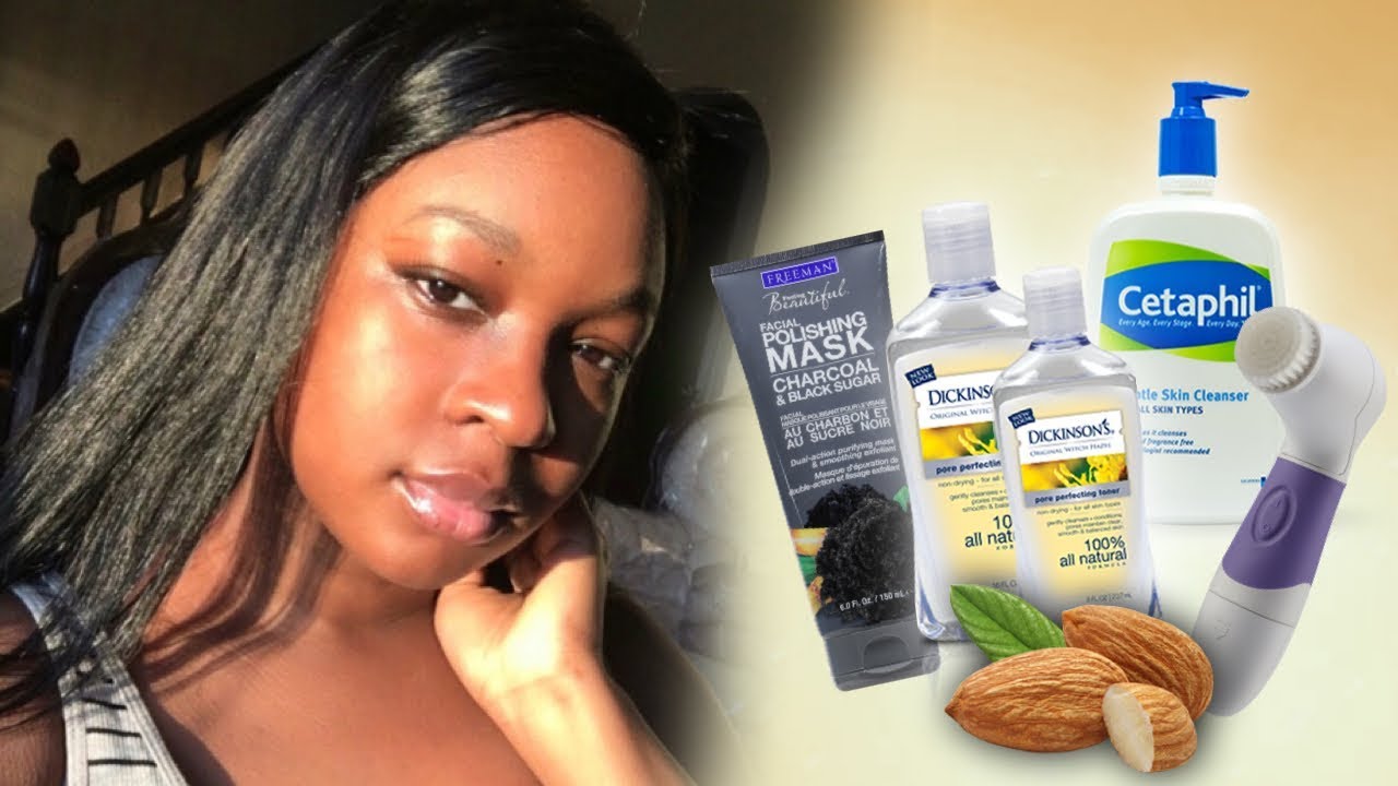CHEAP OILY SKIN CARE ROUTINE 2018 I ACNE & DARK MARKS