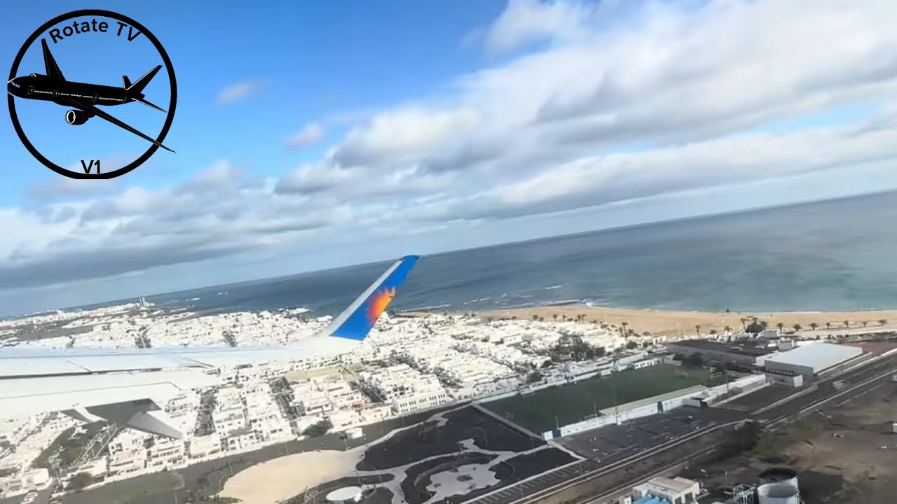 Lanzarote To Birmingham On Jet2 Airbus A321-251NX Reg G-SUNE 