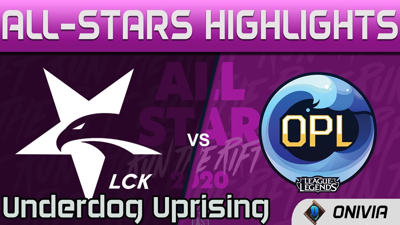 LCK vs OPL Highlights Underdog Uprising LoL All Stars 2020 by Onivia