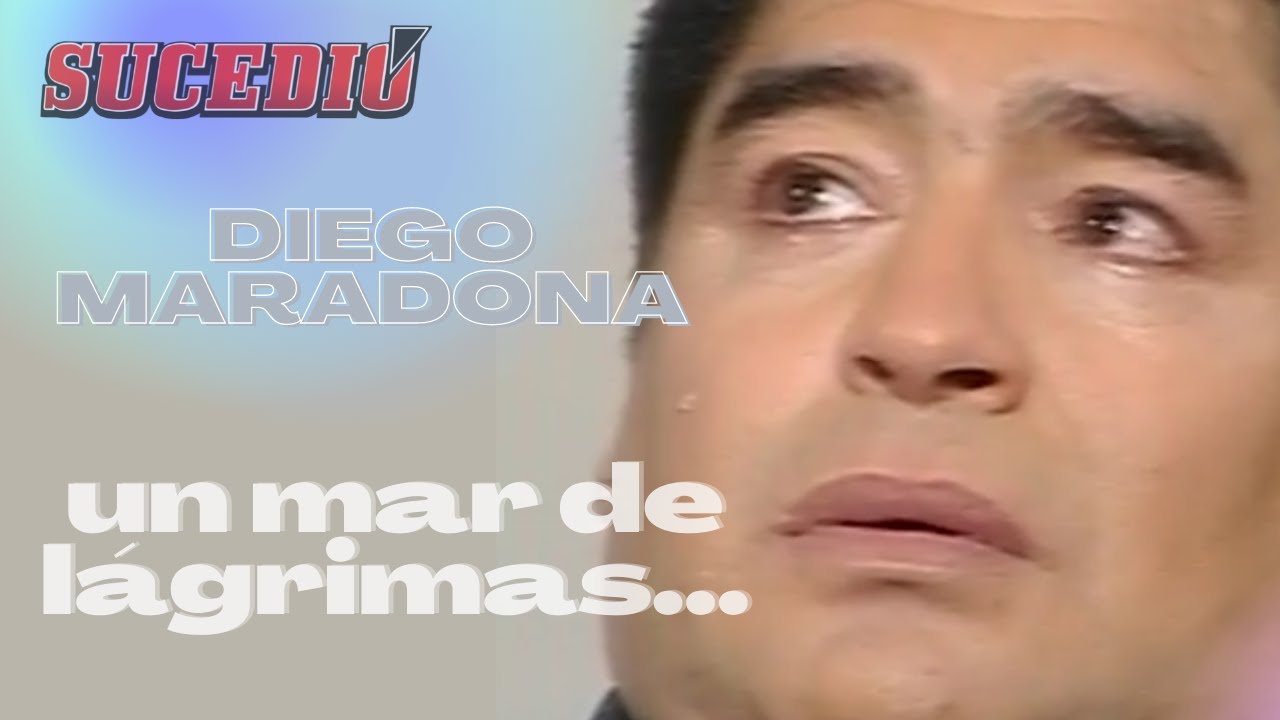 Maradona llora al hablar sobre su adicción a las drogas: 