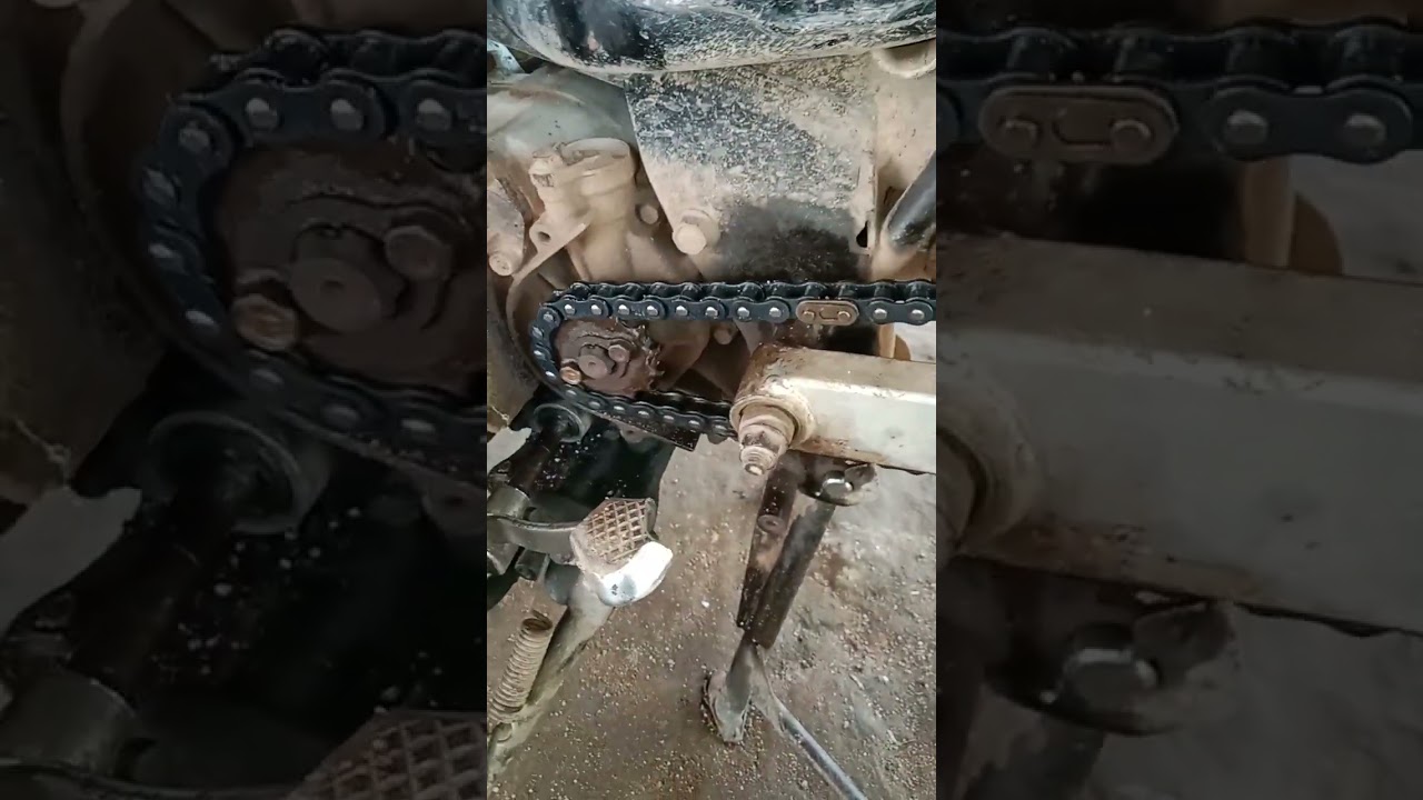 Jangan sampai terbalik saat pemasangan sambungan rantai motor