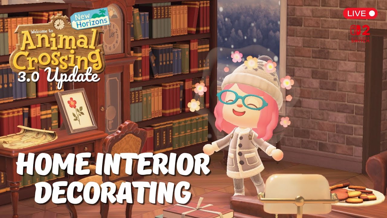 ACNH: 3.0 Update! Interior Design! LIVE! #animialcrossing #3.0 #cozygaming