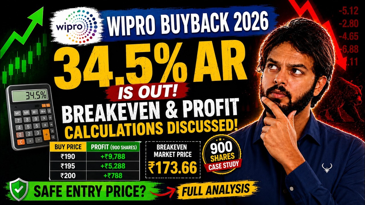 WIPRO Buyback: 34.5% Acceptance Ratio | Aapko Profit hoga ya Loss?