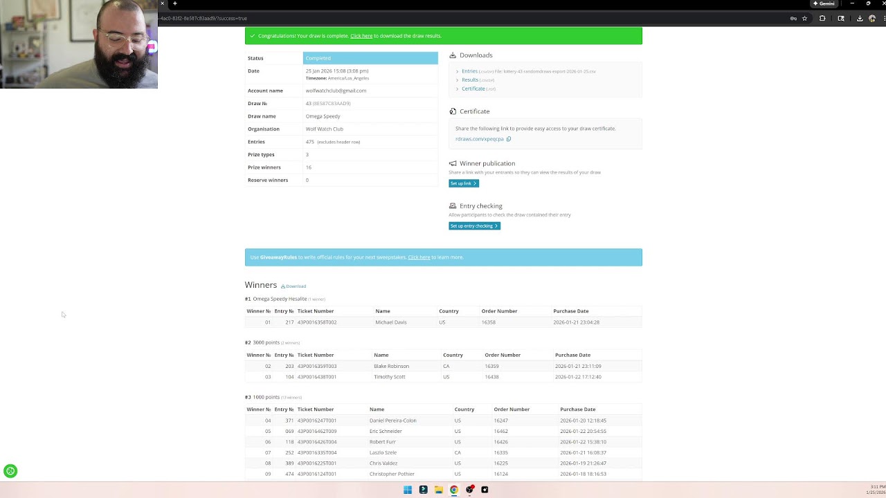 OMEGA WINNER TRIVIA NIGHT!