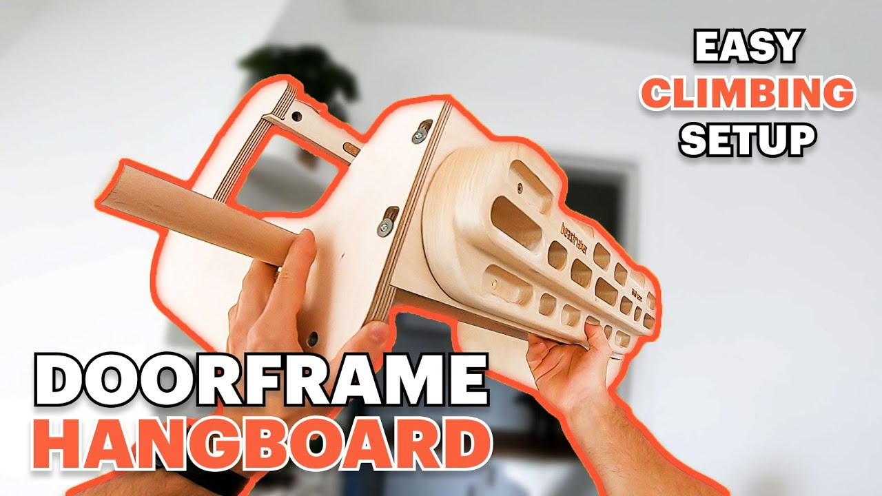 DOORWAY CLIMBING HANGBOARD MOUNT FOR INDOOR WORKOUTS - DELTABASE 💪🏠