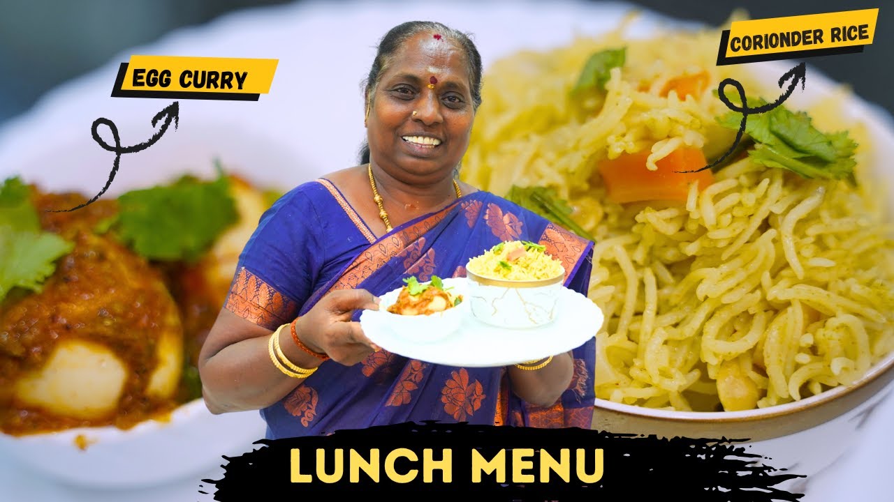 மனமனக்கும் மதிய சமையல் இப்படி செய்து பாருங்க |LUNCH COMBO MENU-1|EP-1 |KOTHAMALI RICE& MUTTA CURRY