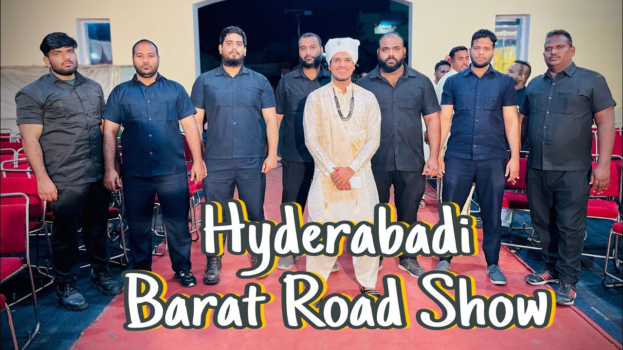 Hyderabadi Wedding Barat Road Show || Hyderabadi Marfa Enjoyment || Faisal Arab || Barat Vlog ||