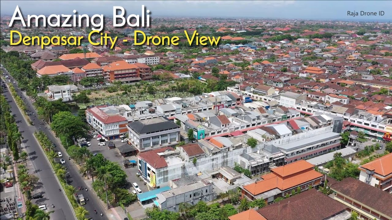 Drone View, Kota Denpasar Bali 2019