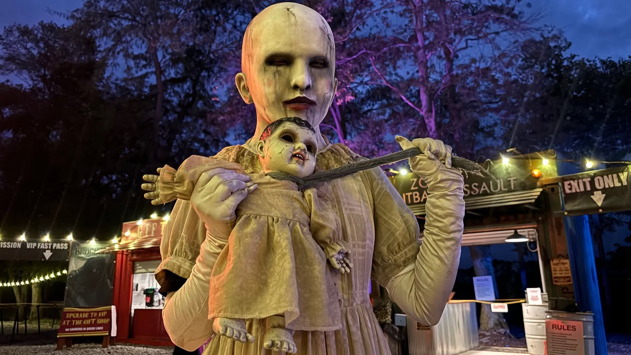 The Ultimate Halloween Haunted House Attraction - INDY SCREAM PARK 2024 Walk-Thru - ZOMBIE PAINTBALL