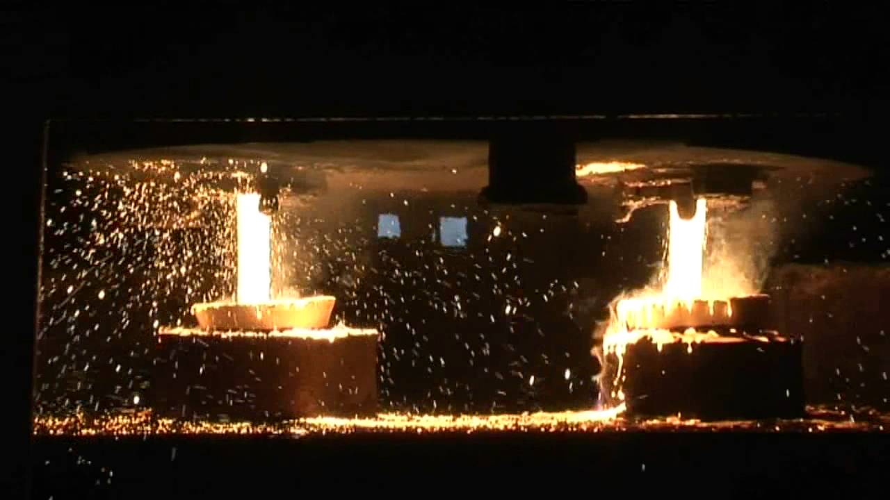 The production process of a steel casting