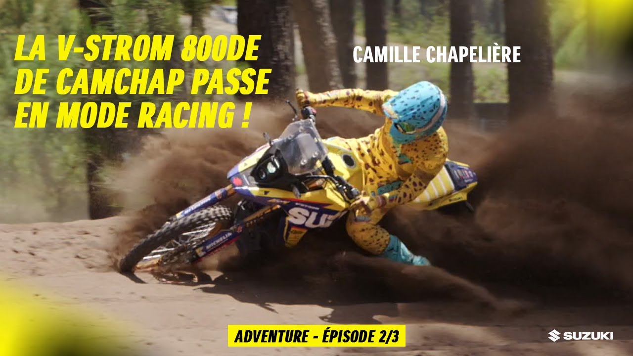 LA V-STROM 800DE DE CAMCHAP PASSE EN MODE RACING ! - Épisode 2