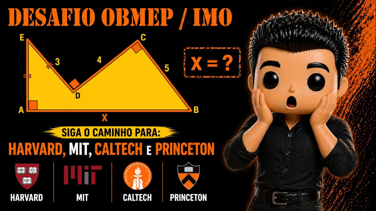 🔥 Desafio OBMEP / IMO #03 — Geometria | Caminho para Harvard, MIT, Princeton e Caltech |