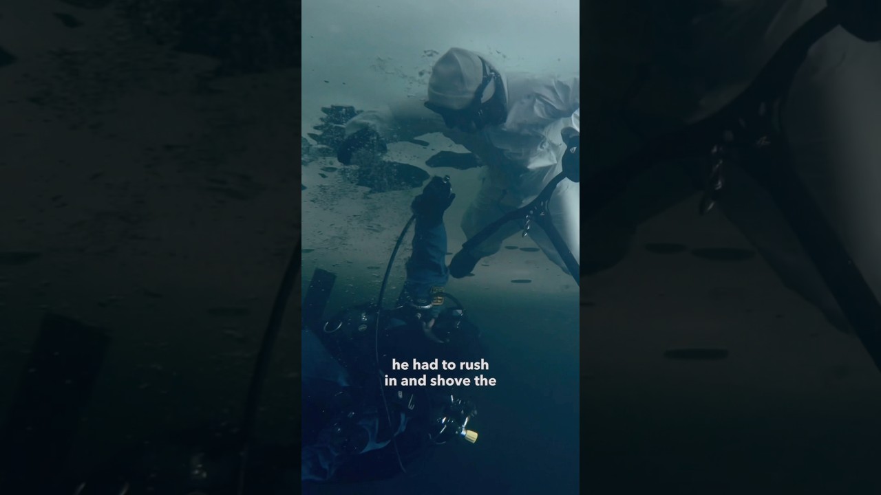 My diving instructor saved my life 🤯Scootering UNDER ICE?! ❄️🤯 -1&deg;C water !