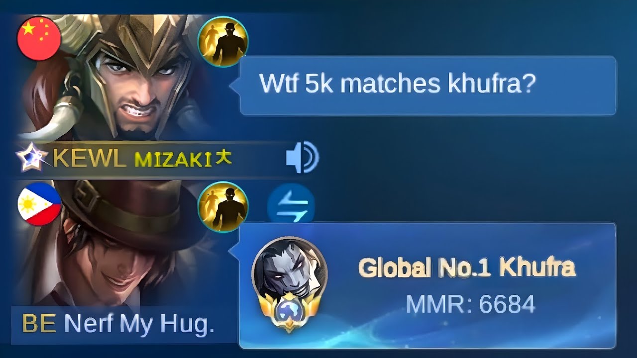 I MET TOP 1 GLOBAL KHUFRA IN RANKGAME!! (5K MATCHES)