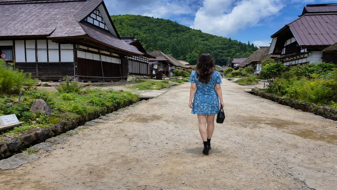 Ōuchijuku Walking Tour | Historic Postal Town in Japan | No Talking
