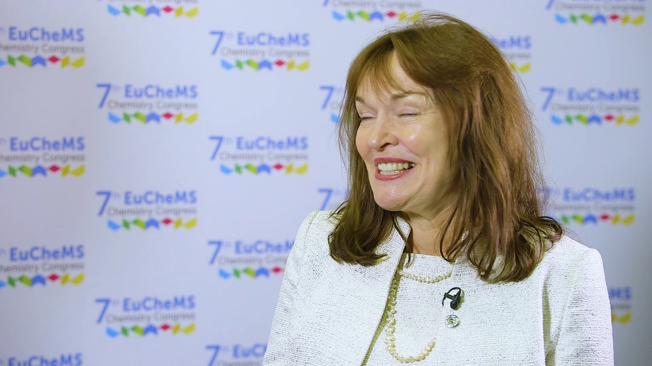 Professor Dame Carol Robinson, president of the Royal Society of Chemistry, at EuChemS 2018