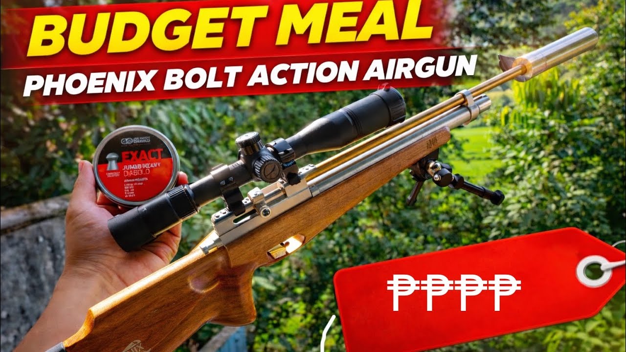 BUDGET MEAL Phoenix Bolt action pcp airgun na de magazine