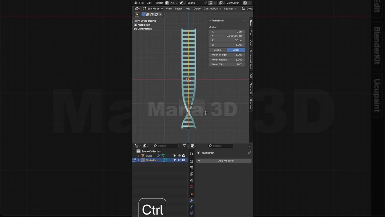 Easy DNA Modelling | Blender | Mana 3D