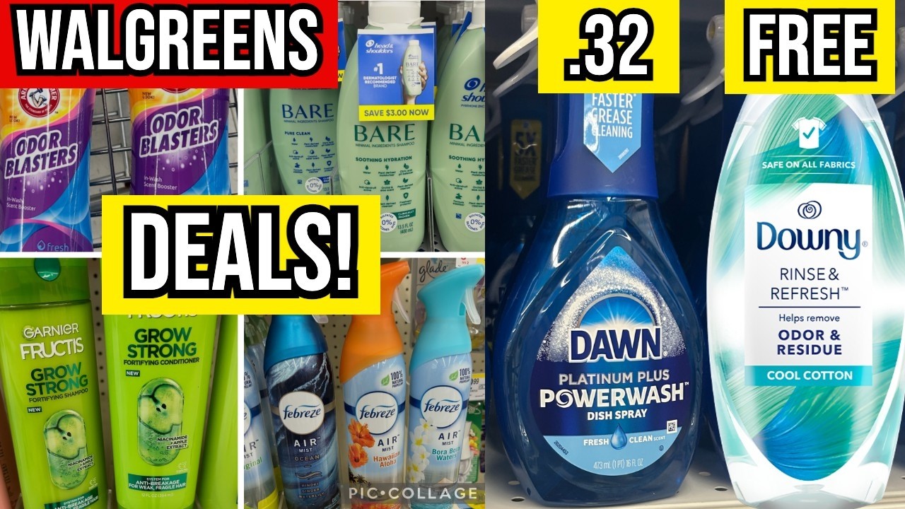 Walgreens **БЕСПЛАТНО DOWNY + 0,32 ДОЛЛАРА DAWN POWER WASH** Вперед!