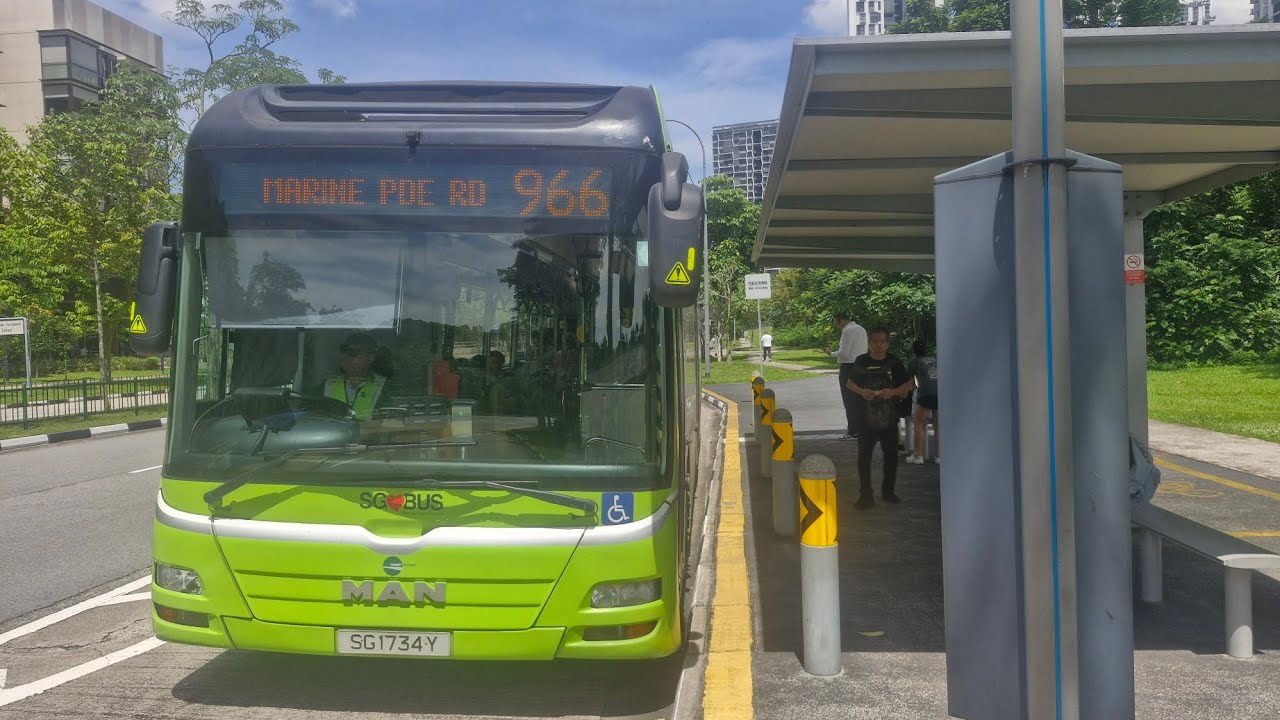 Tower Transit Bus Service 966 Man NL323F A22 Euro V Batch 3 SG1734Y