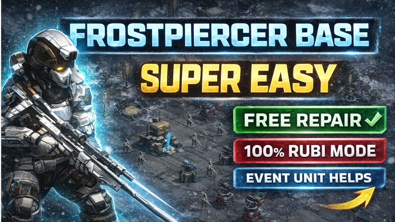 WAR COMMANDER - FROSTPIERCER BASE – RUBI MODE 🔥 A Good Unit To Keep for Events!