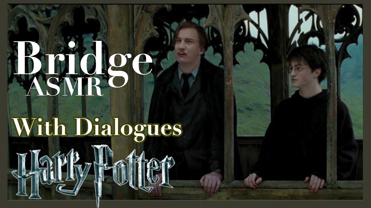With Dialogues | Harry Potter and Remus Lupin on the Bridge Ambiance ASMR W/ Calm Music in Hogwarts