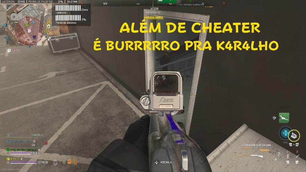 ALÉM DE CHEATER É BURRRRRO PRA K4R4LHO!!!!!