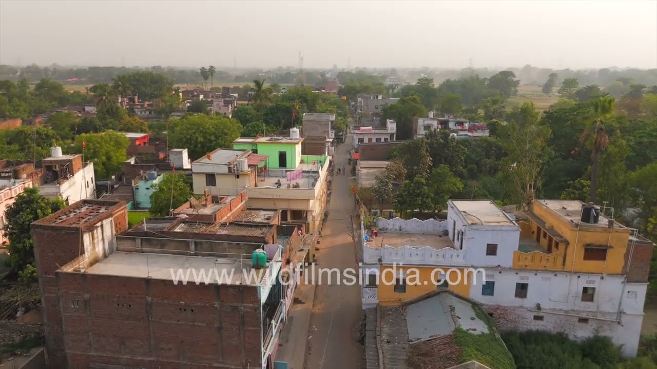 Stunning Aerial Sunrise Over Gopalganj Village | Rural Bihar from the Sky