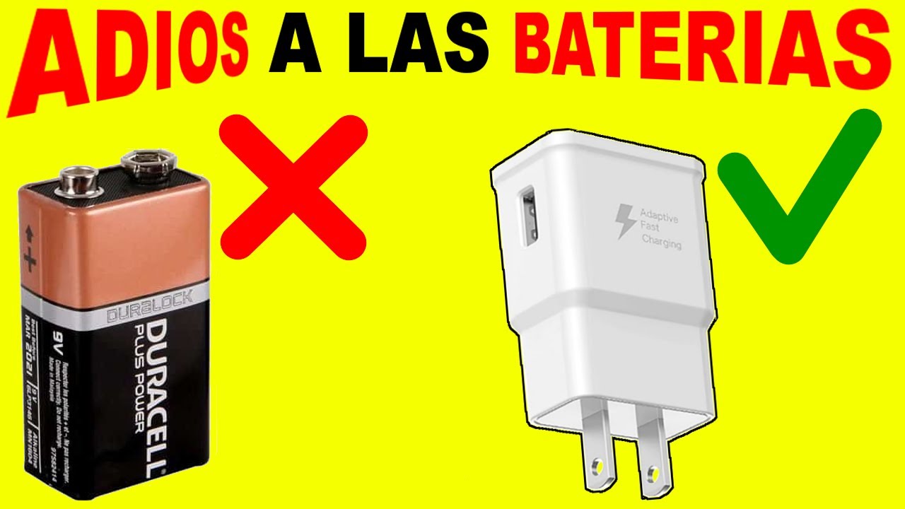 ¡ADIOS A LAS BATERIAS! Convierte Cualquier Dispositivo a USB con simple TRUCO!