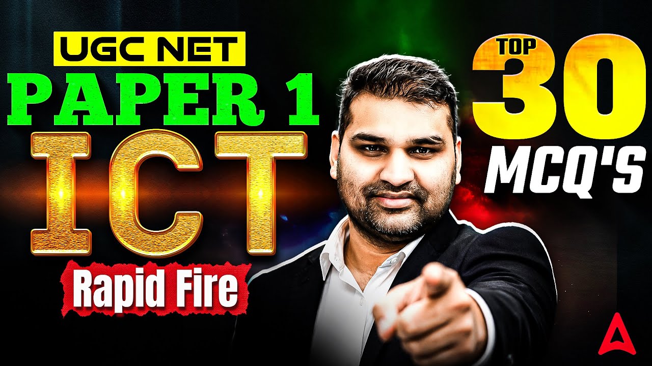 UGC NET Paper 1 | UGC NET Paper 1 PYQ | UGC NET PAPER 1 ICT  TOP 30 MCQ's RAPID FIRE By Gaurav Sir