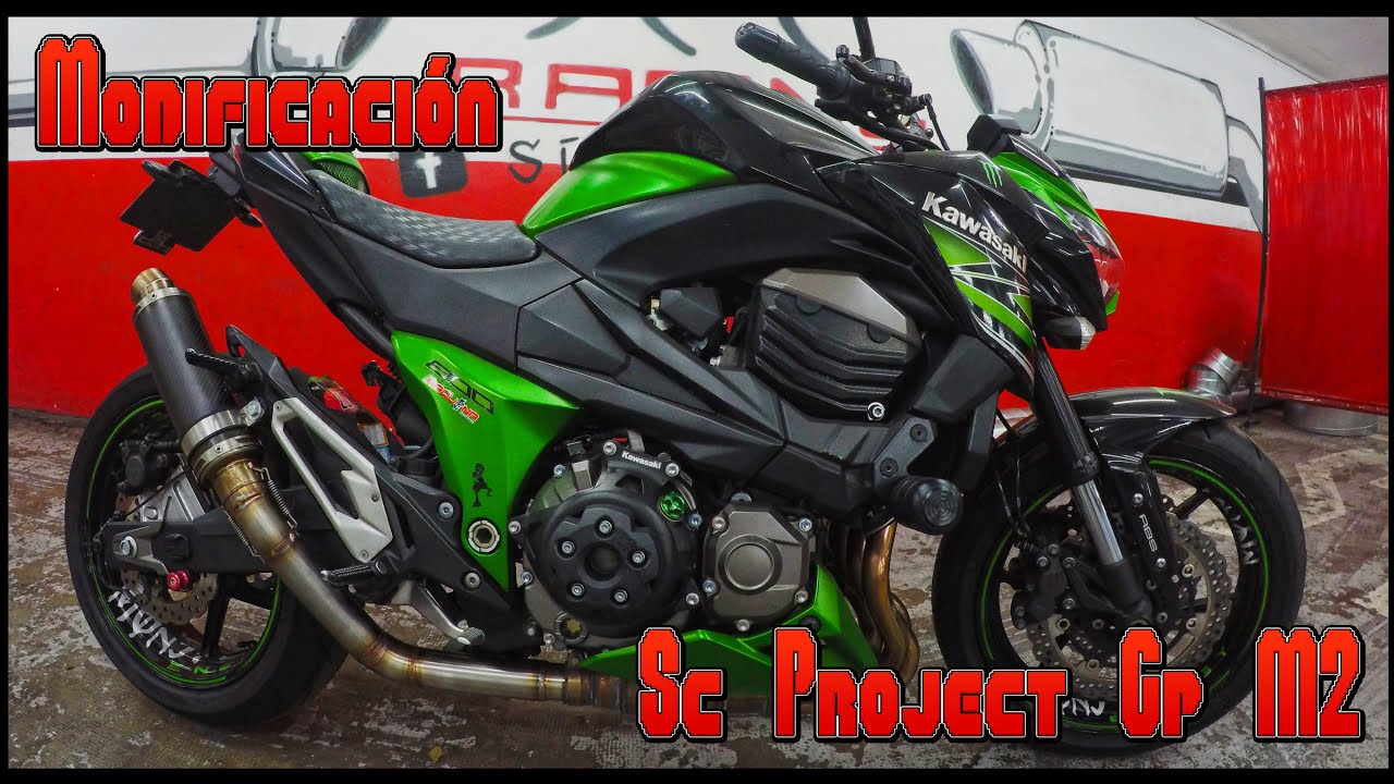 Modificacion tubo kawasaki z800 (Sc Project Gp M2) para Tumbar Sin Rozar por DCC Racing