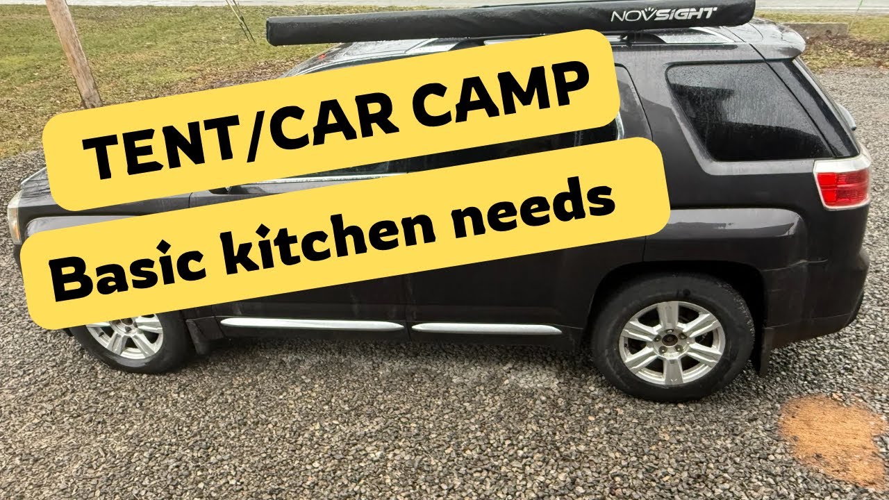 Tenting and Car Camping Kitchen necessities
