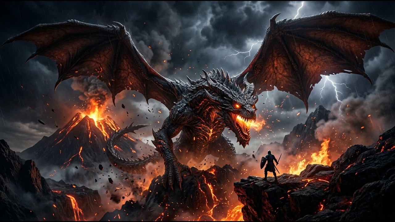 The Origin of the First Fire-Breathing | Dragon The Dragon of the Deep  (Mythology Story)