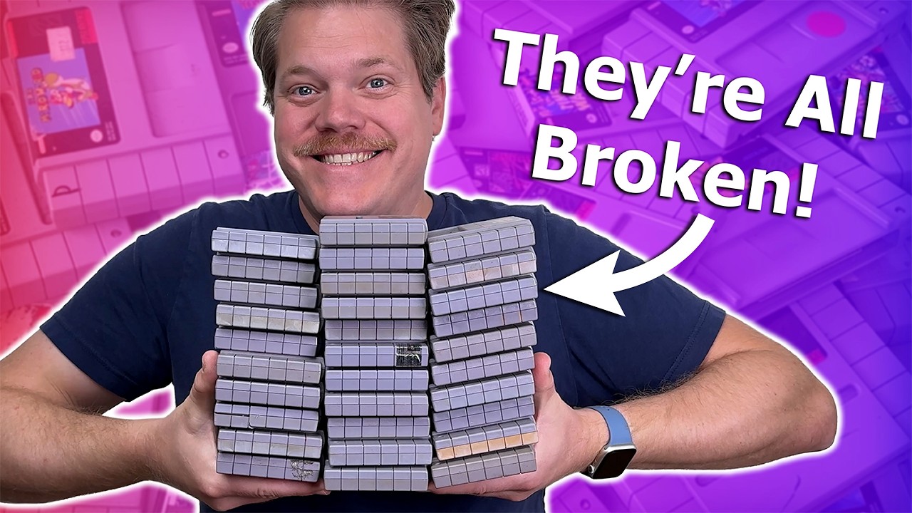 Cleaning a PILE of SNES Games - How Many Will Work?