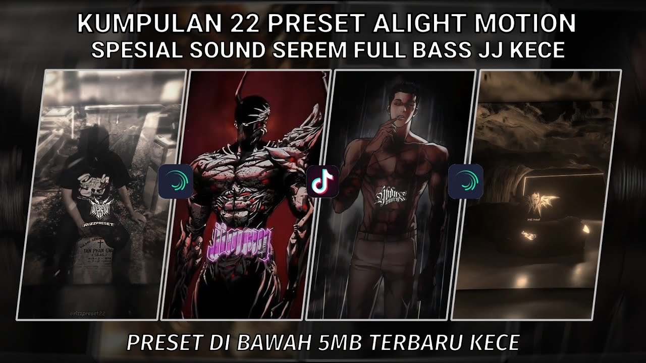 KUMPULAN 22 PRESET JJ ALIGHT MOTION SPESIAL SOUND SEREM JJ KECE FULL BASS VIRAL| PRESET DI BAWAH 5MB
