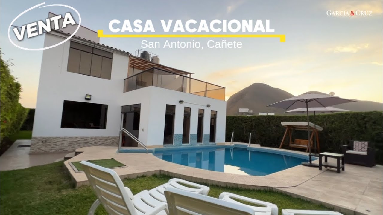 Casa vacacional en venta en San Antonio, Cañete. A 10 min. del Boulevard de Asia.