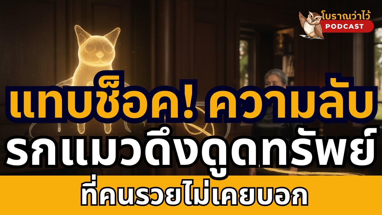 แทบช็อค! ความลับรกแมวดึงดูดทรัพย์ ที่คนรวยไม่เคยบอก|โบราณว่าไว้