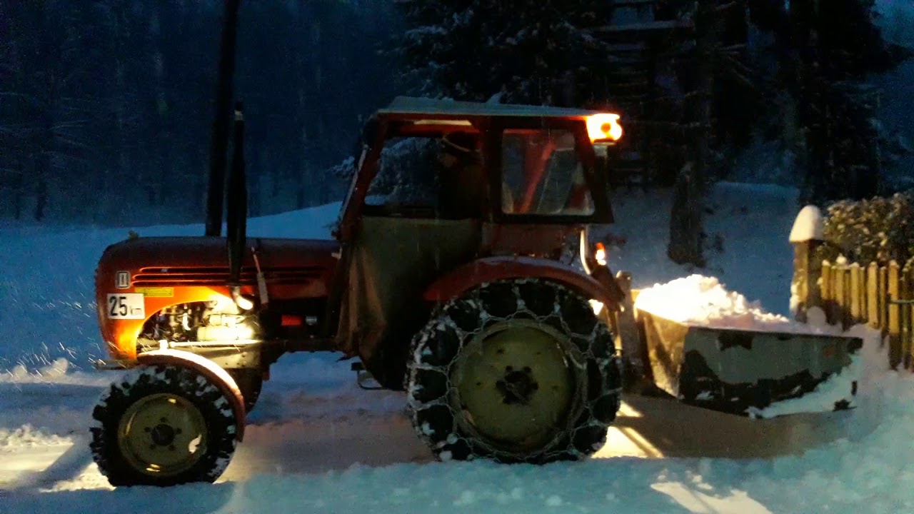 Schneeräumen Steyr 188 Baujahr 1960 :-) 23.02.2018