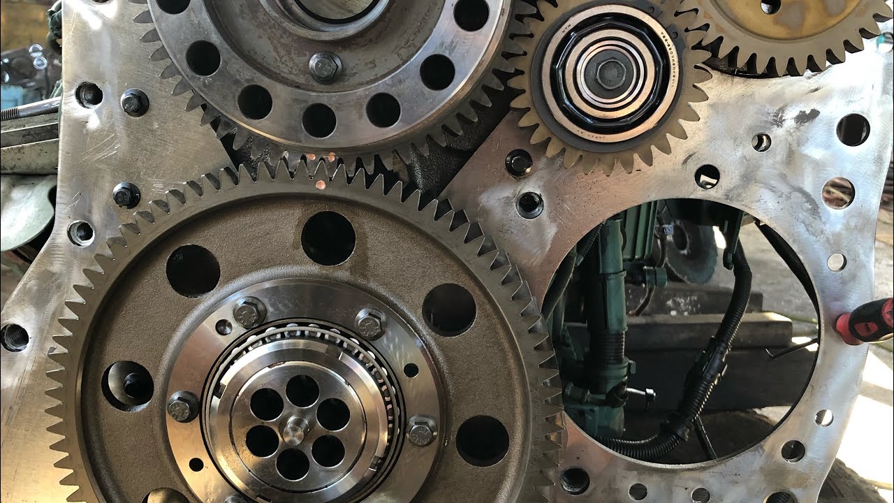 D13 Volvo time crankshaft in gears