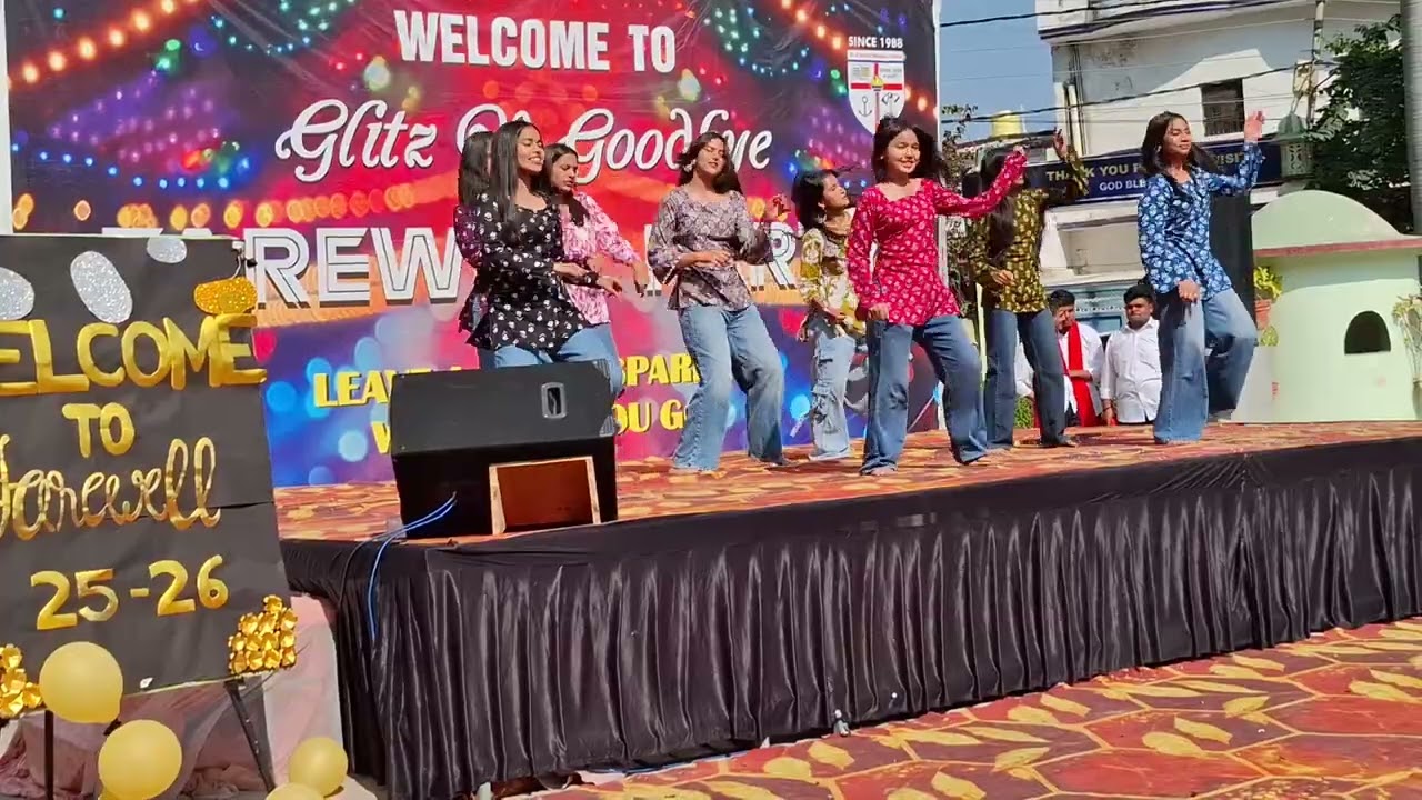Hawa Hawa Ai Hawa song by Class XI (2025-26) students in Farewell programme