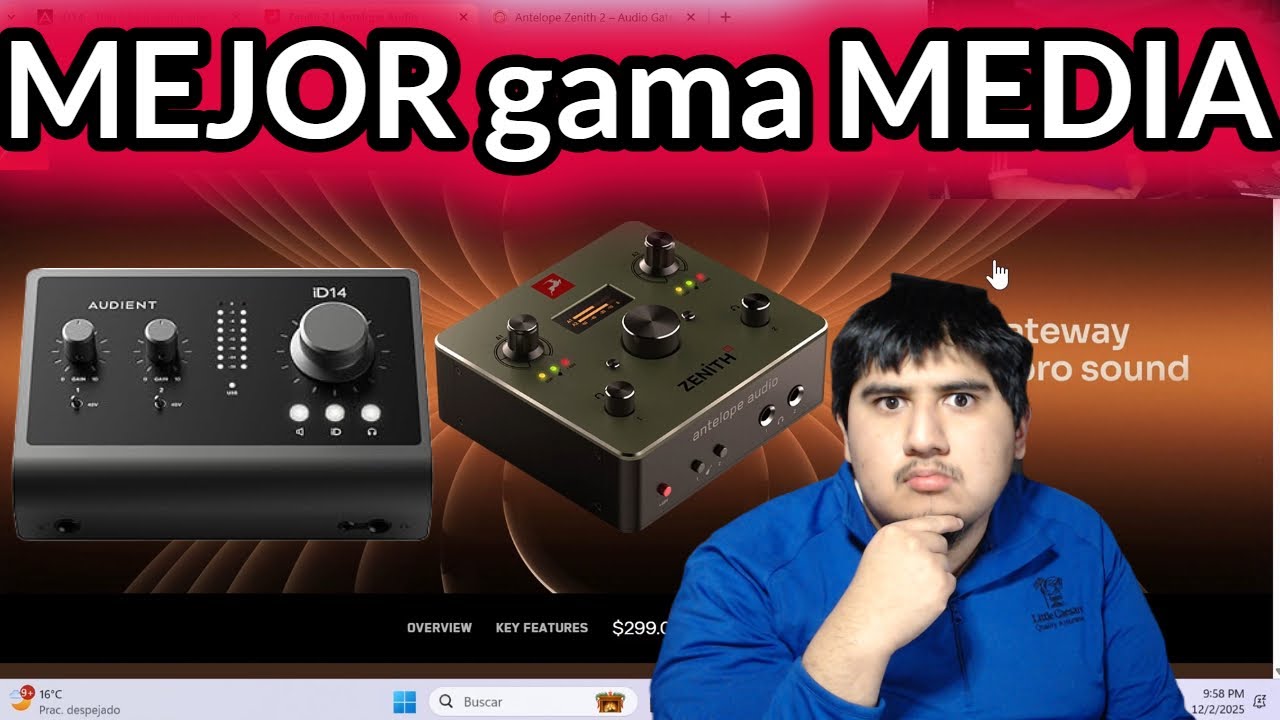 Audient ID14 MKII vs Antelope Audio Zenith 2 | La MEJOR GAMA MEDIA