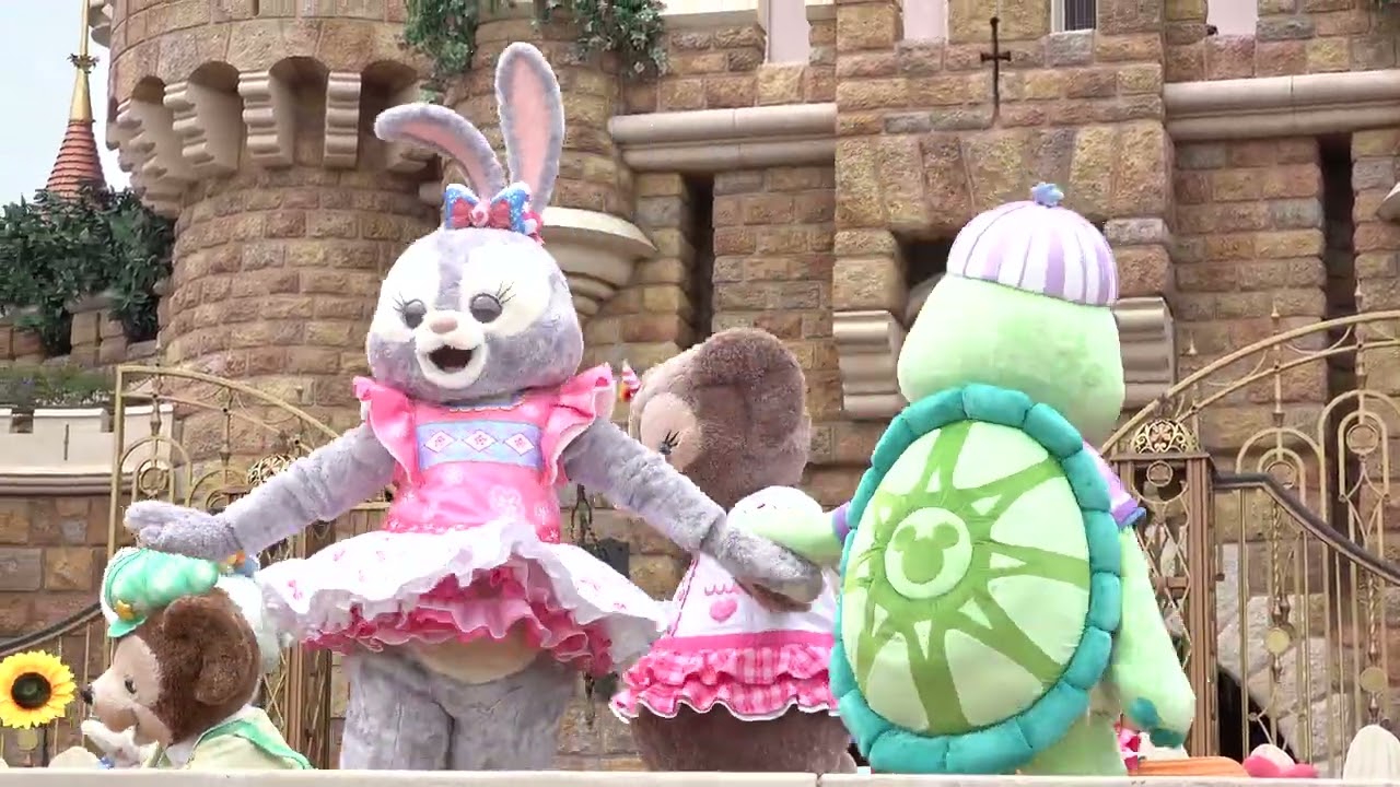【HKDL】ダッフィー＆フレンズ「ジョイ・オブ・シェアリング」ショー(Duffy and Friends “The Joy of Sharing” Show)1ステ【立ち見最前】2024/4/15