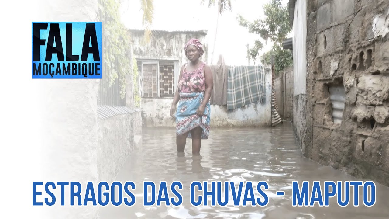 Água cobre quarteirões inteiros no bairro de Chamanculo "C" na cidade de Maputo 