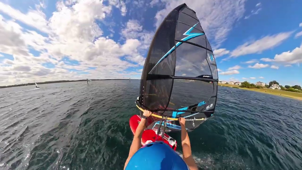 Uncut Lake Windsurf Foiling on Patrik AEON Foil, Flying Camel 160 & Point-7 F1 SL 6.8
