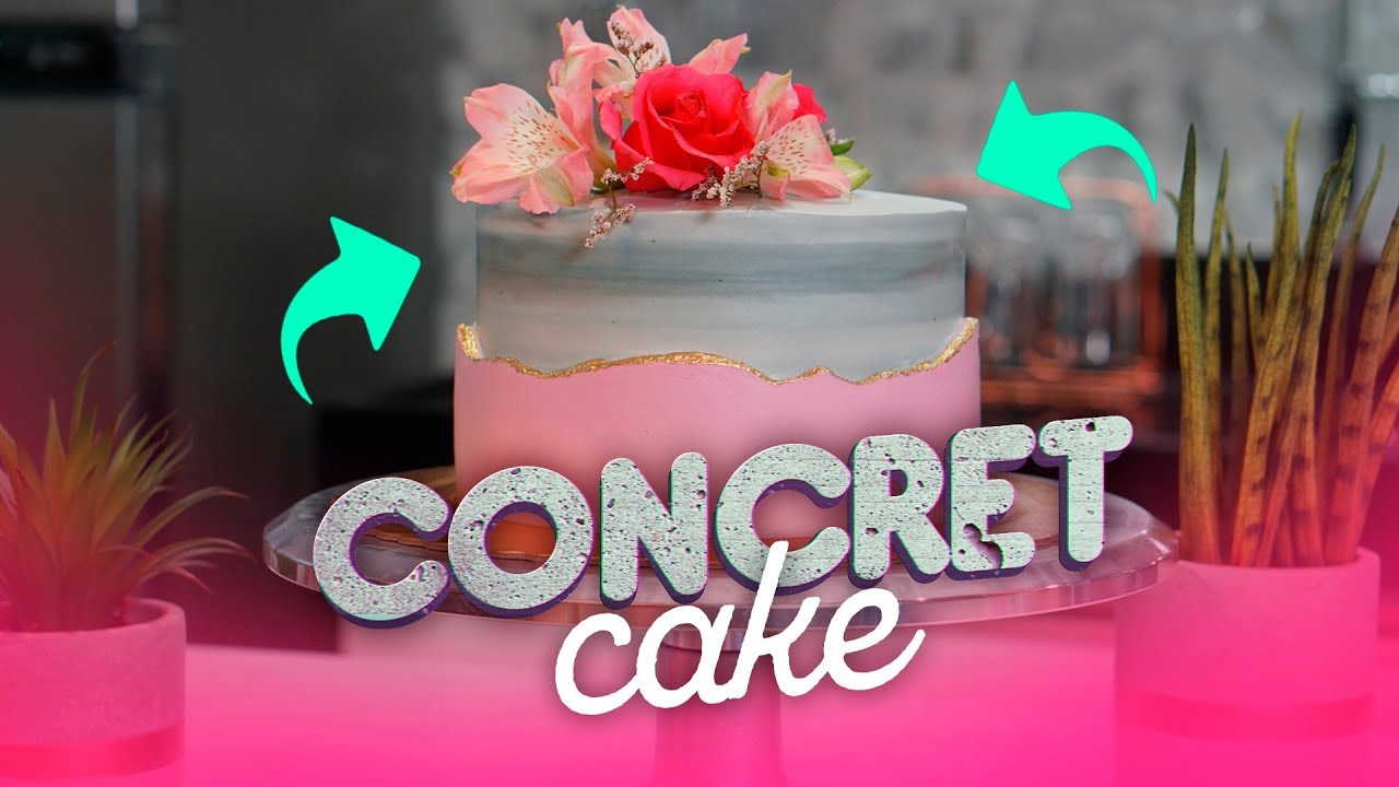 CHANTININHO COM EFEITO CONCRET CAKE: COMO FAZER | PASSO A PASSO