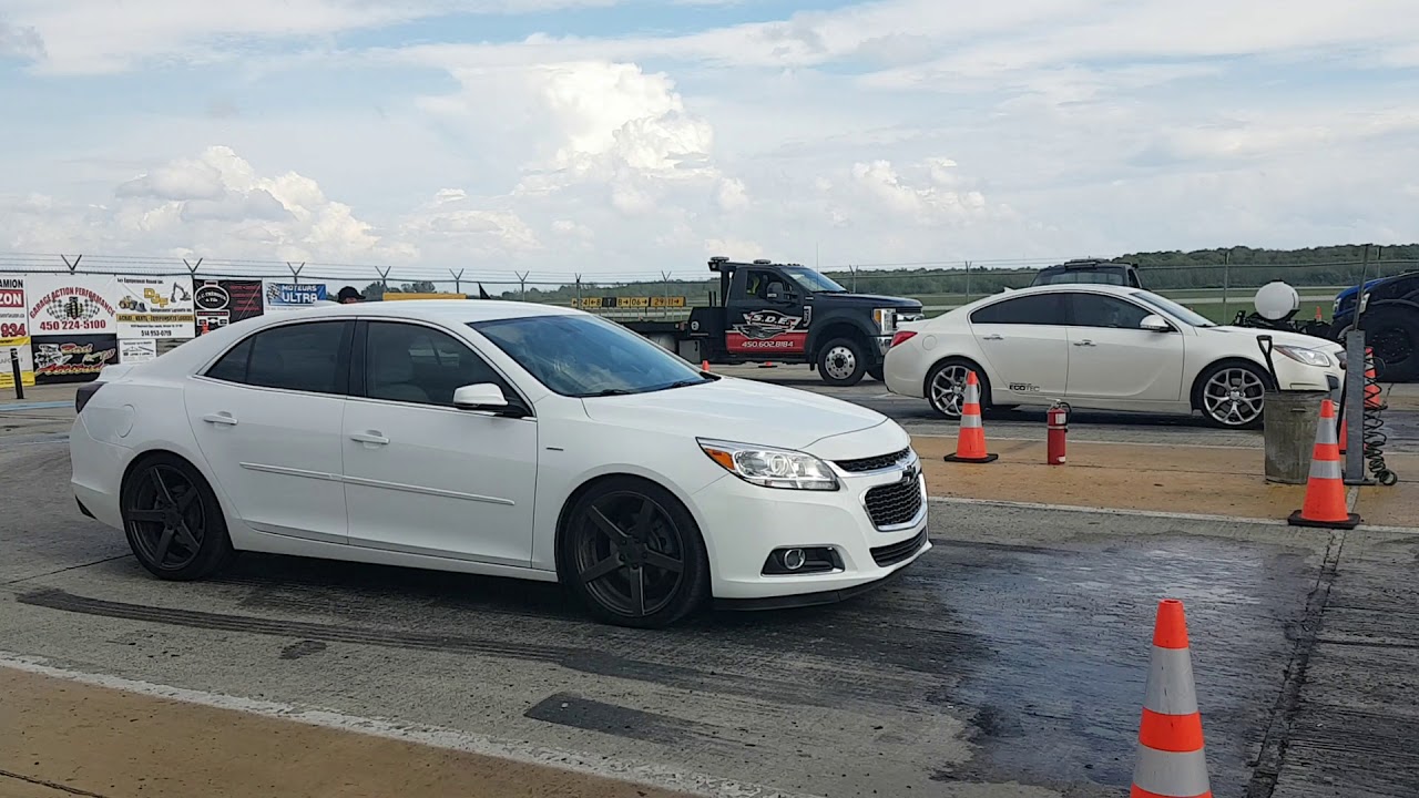 Tuned Chevrolet Malibu Turbocharged vs stock Buick Regal GS Turbocharged